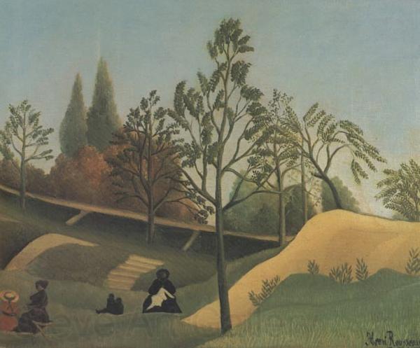 Henri Rousseau View of the Fortifications Spain oil painting art